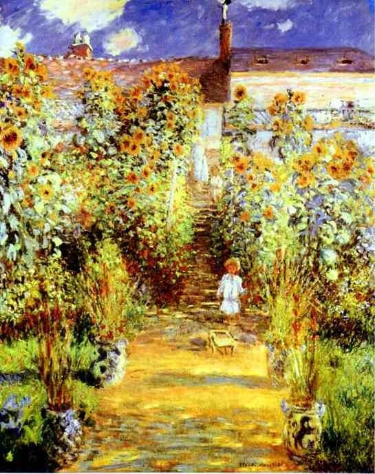 Monet's Garden at Vétheuil by Oscar-Claude Monet