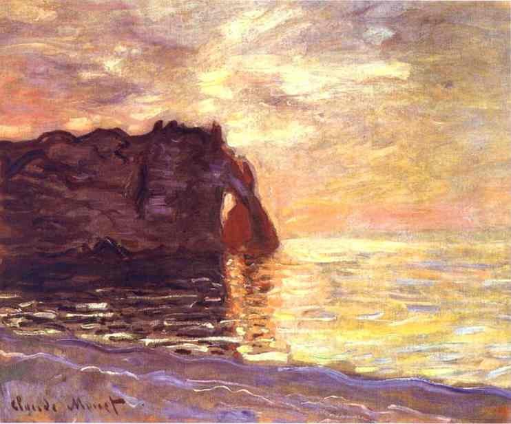 Etretat The End of the Day by Oscar-Claude Monet