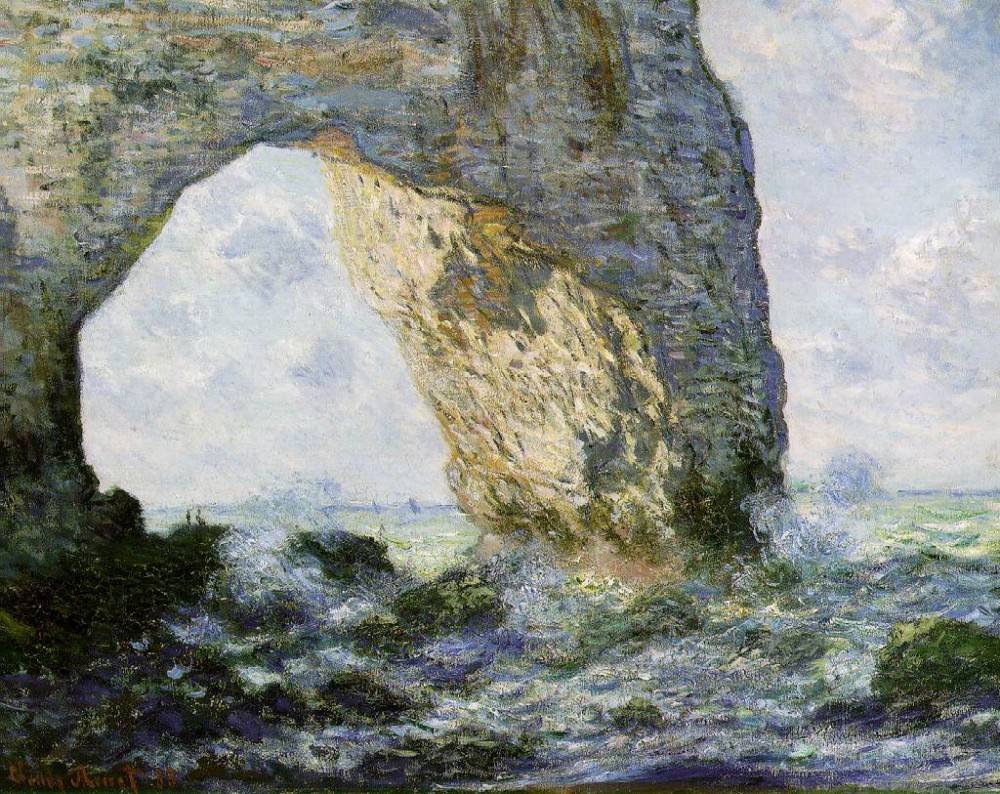 Rock Arch West of Etretat The Manneport by Oscar-Claude Monet