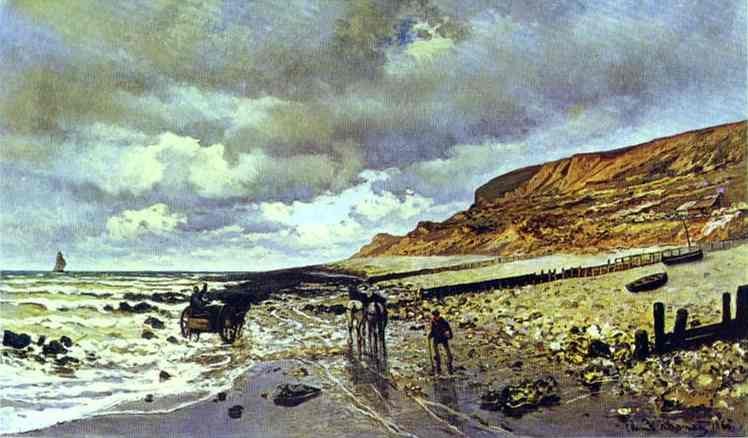 The Cape de la Hève at Low Tide by Oscar-Claude Monet