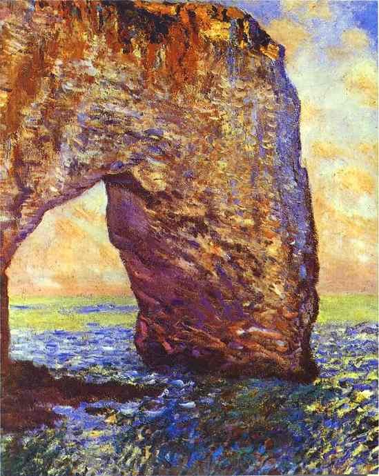 The Mannerportre near Etretat by Oscar-Claude Monet