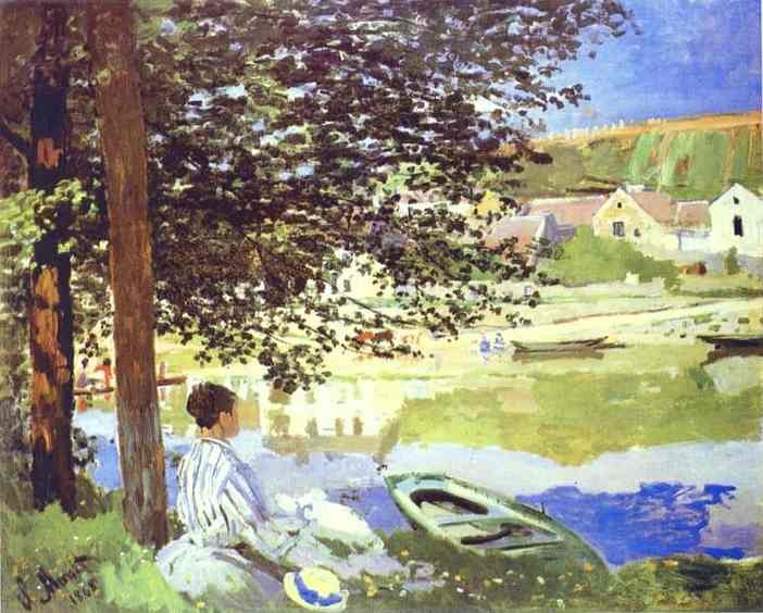 The River, Bennecourt by Oscar-Claude Monet