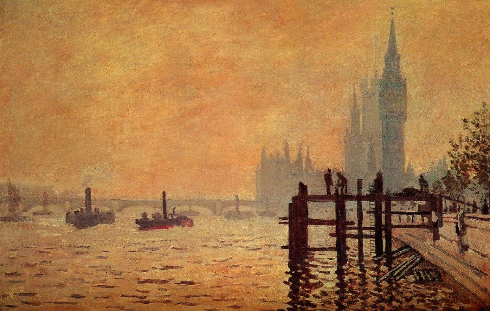 The Thames below Westminster by Oscar-Claude Monet