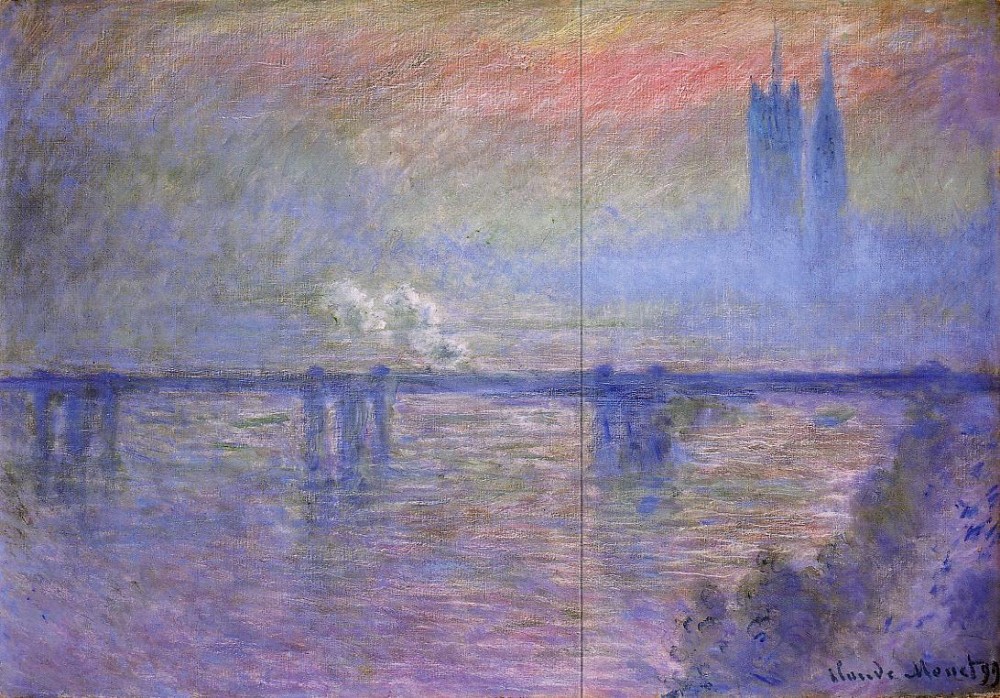 Charing Cross Bridge by Oscar-Claude Monet