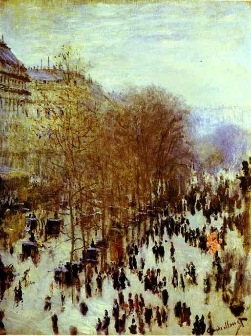 The Boulevard des Capucines by Oscar-Claude Monet