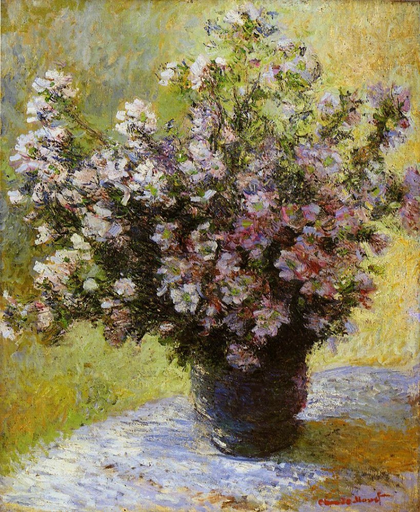Bouquet of Mallows by Oscar-Claude Monet