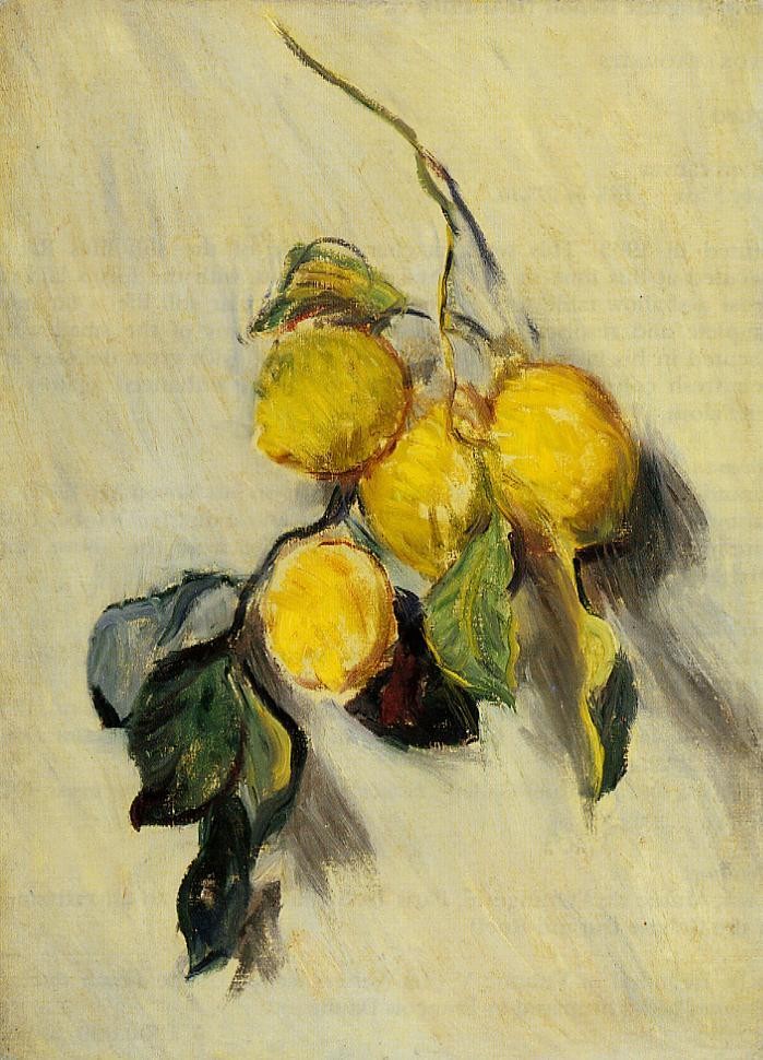 Branch of Lemons by Oscar-Claude Monet
