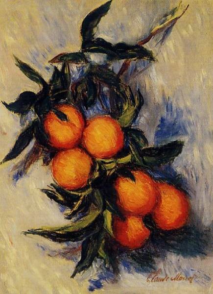 Orange Branch Bearing Fruit by Oscar-Claude Monet