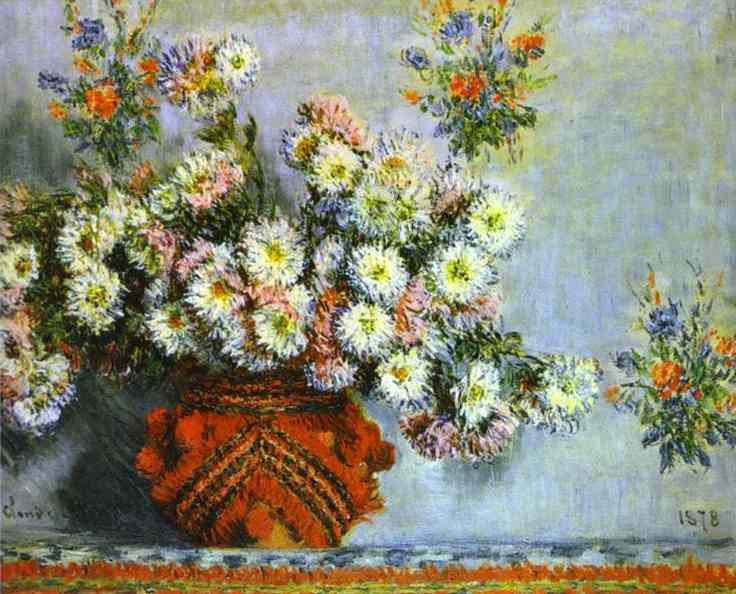 Chrysanthemums by Oscar-Claude Monet