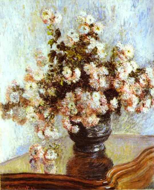 Vase with Flowers by Oscar-Claude Monet
