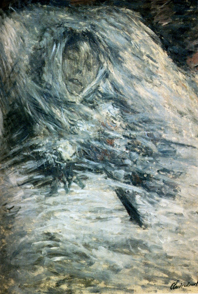 Camille Monet On Her Deathbed by Oscar-Claude Monet