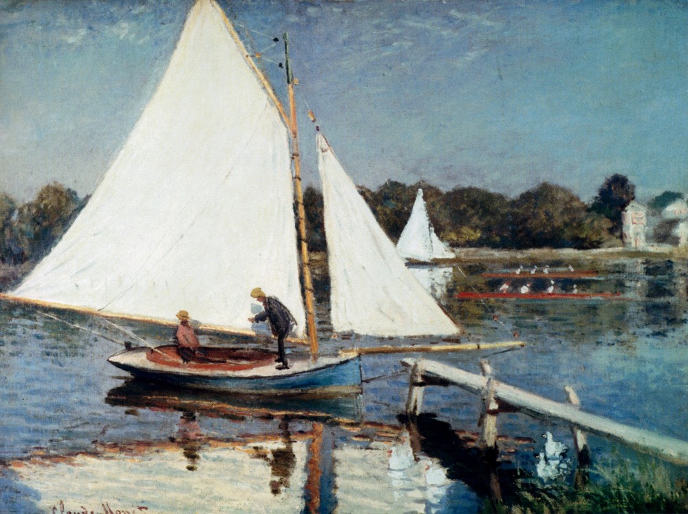 Sailing At Argenteuil by Oscar-Claude Monet