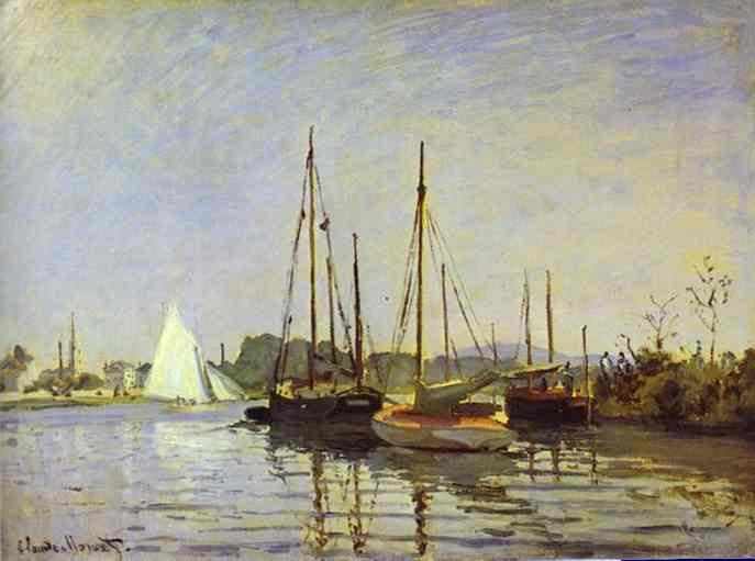 Pleasure Boat, Argenteuil by Oscar-Claude Monet