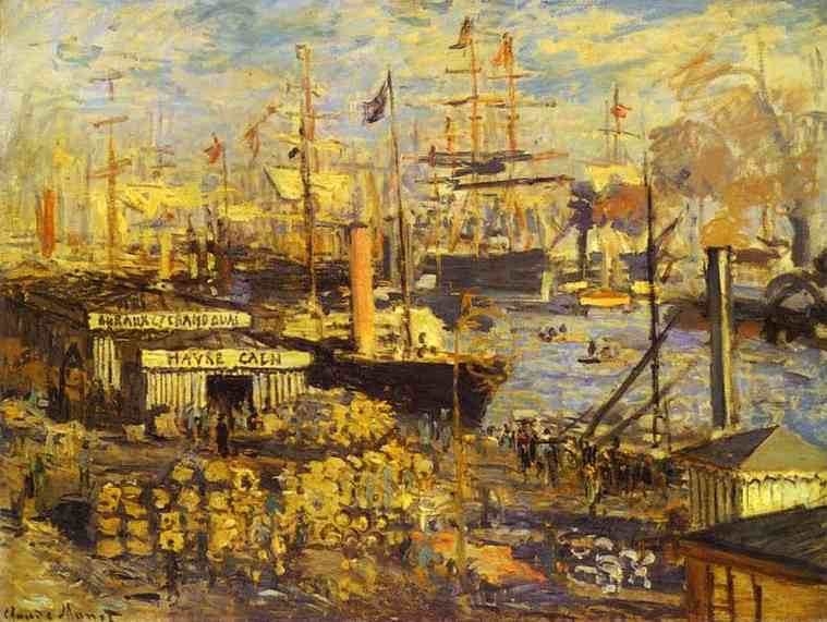 The Grand Dock at Le Havre by Oscar-Claude Monet