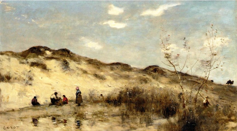 A Dune at Dunkirk by Jean-Baptiste-Camille Corot