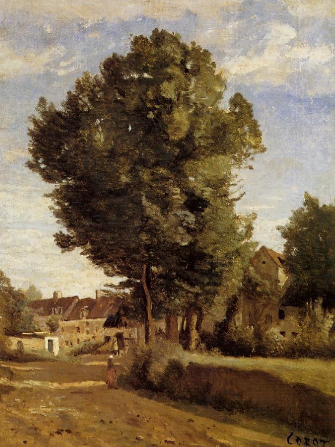 A Village near Beauvais by Jean-Baptiste-Camille Corot