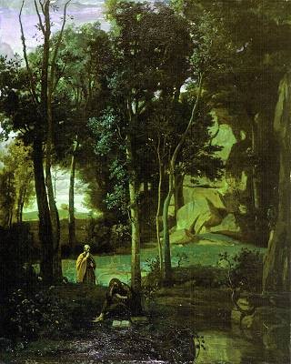 Democrito e gli Abderiti 1841 by Jean-Baptiste-Camille Corot