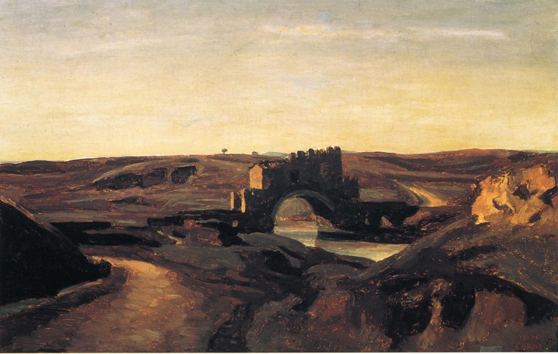 Ponte Nomentano by Jean-Baptiste-Camille Corot