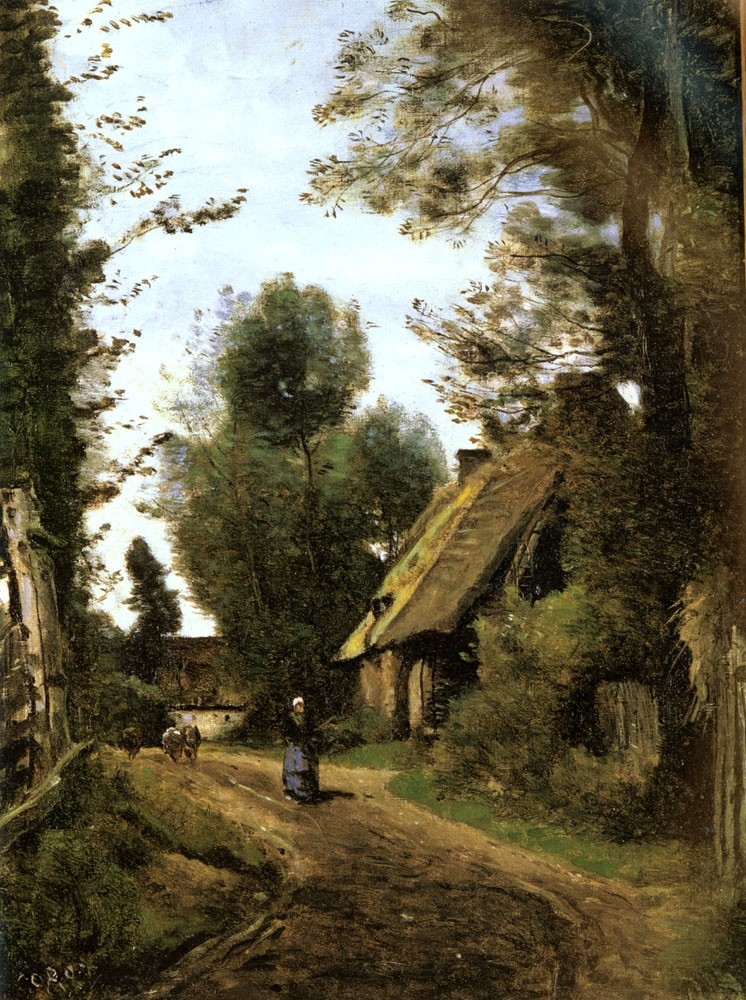 Saint Quentin Des Pres by Jean-Baptiste-Camille Corot