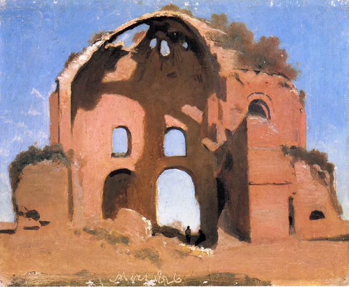 Temple of Minerva Medica Rome by Jean-Baptiste-Camille Corot