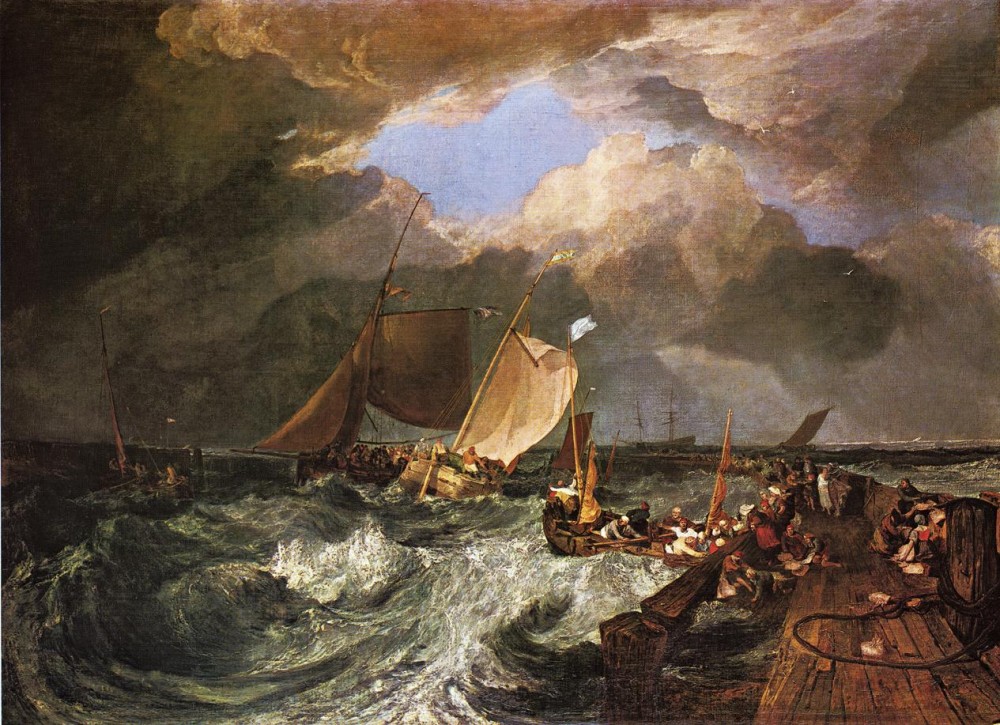 Calais Pier, With French Poissards Preparing for Sea an English Packeet Arriving by Joseph Mallord William Turner