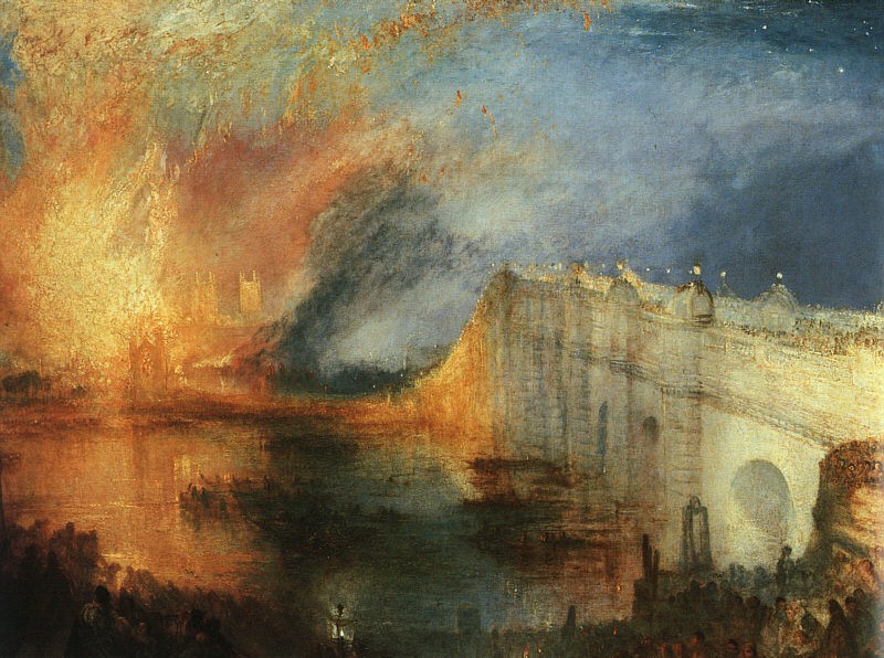 The Burning of the Houses of Parliament by Joseph Mallord William Turner