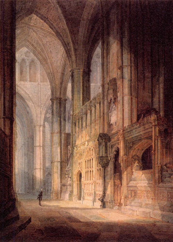 St. Erasmus in Bishop Islips Chapel Westminster Abbey by Joseph Mallord William Turner