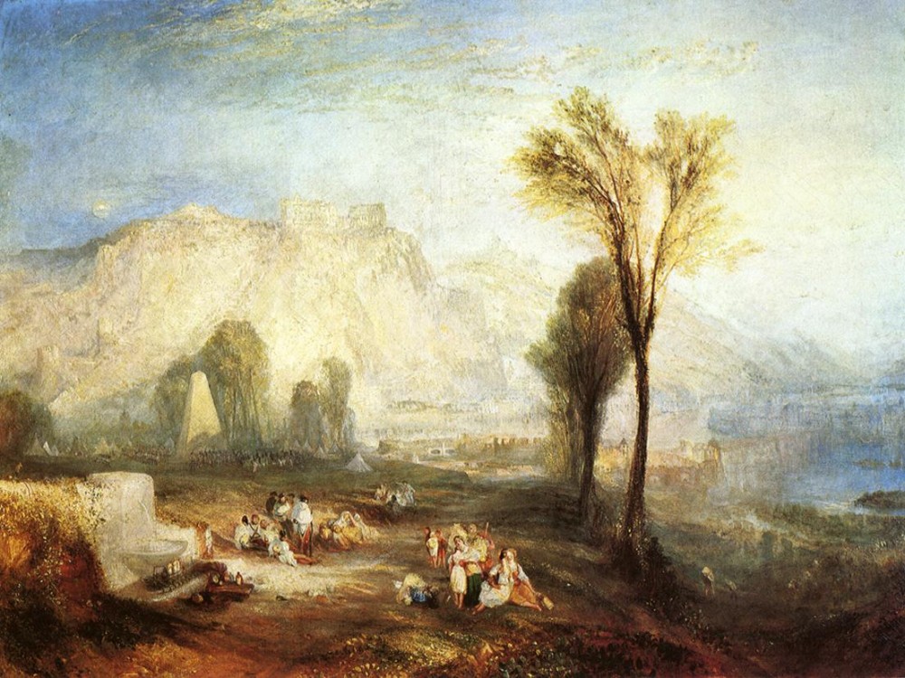 The Bright Stone of Honor Ehrenbrietstein and the Tomb of Marceau F by Joseph Mallord William Turner