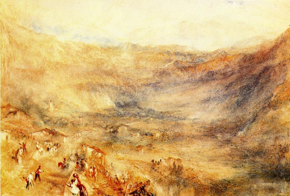 The Brunig Pass From Meringen by Joseph Mallord William Turner