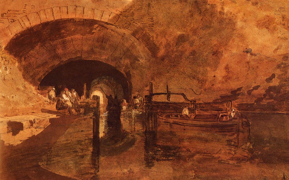 A Canal Tunnel Near Leeds by Joseph Mallord William Turner