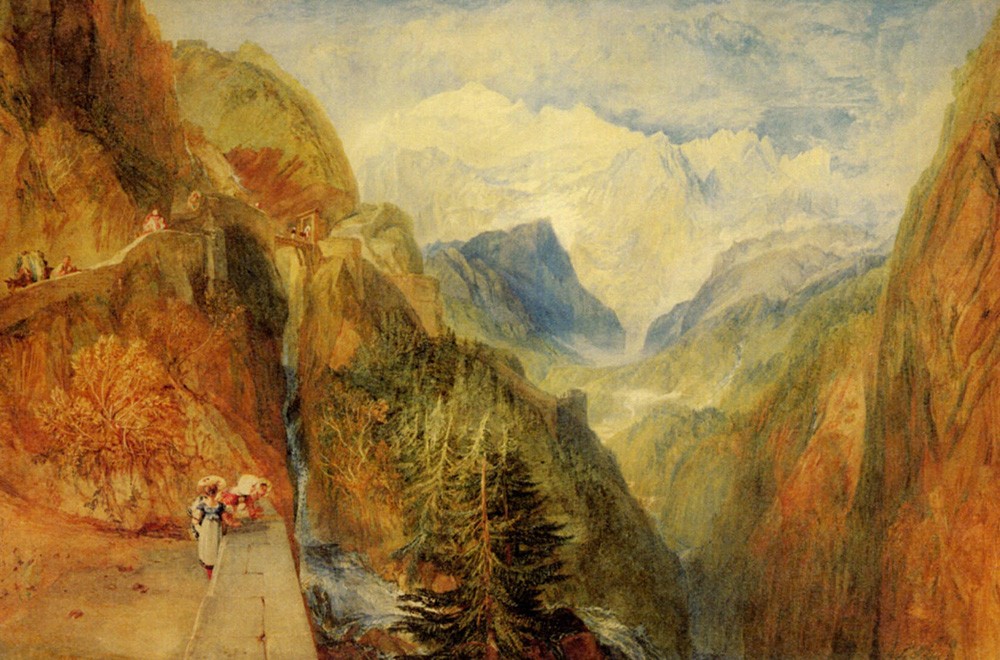 Mont Blanc from Fort Roch Val d-Aosta by Joseph Mallord William Turner