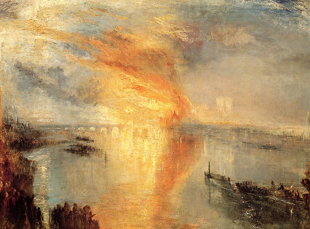 The Burning of the House of Lords and Commons by Joseph Mallord William Turner