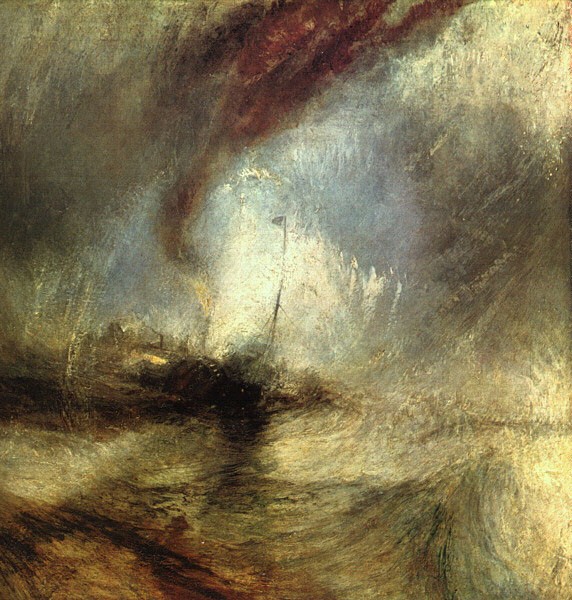 Snowstorm Steamboat off a Harbor's Mouth by Joseph Mallord William Turner