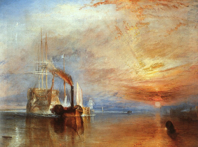 The Fighting Temeraire Tugged to Her Last Berth To Be Broken Up by Joseph Mallord William Turner