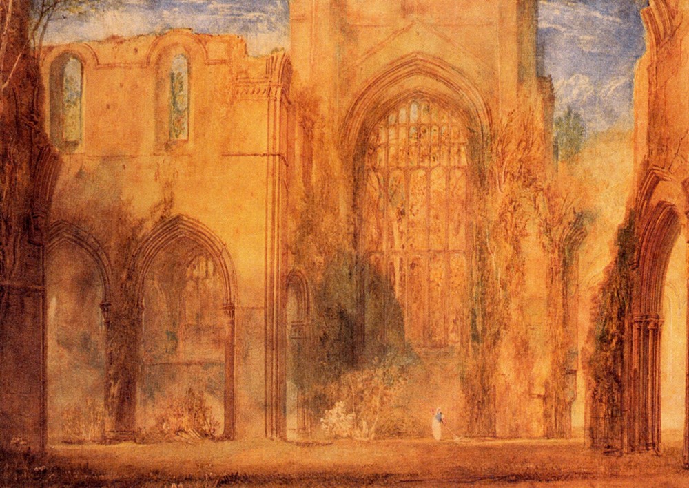 Interior of Fountains Abbey Yorkshire by Joseph Mallord William Turner