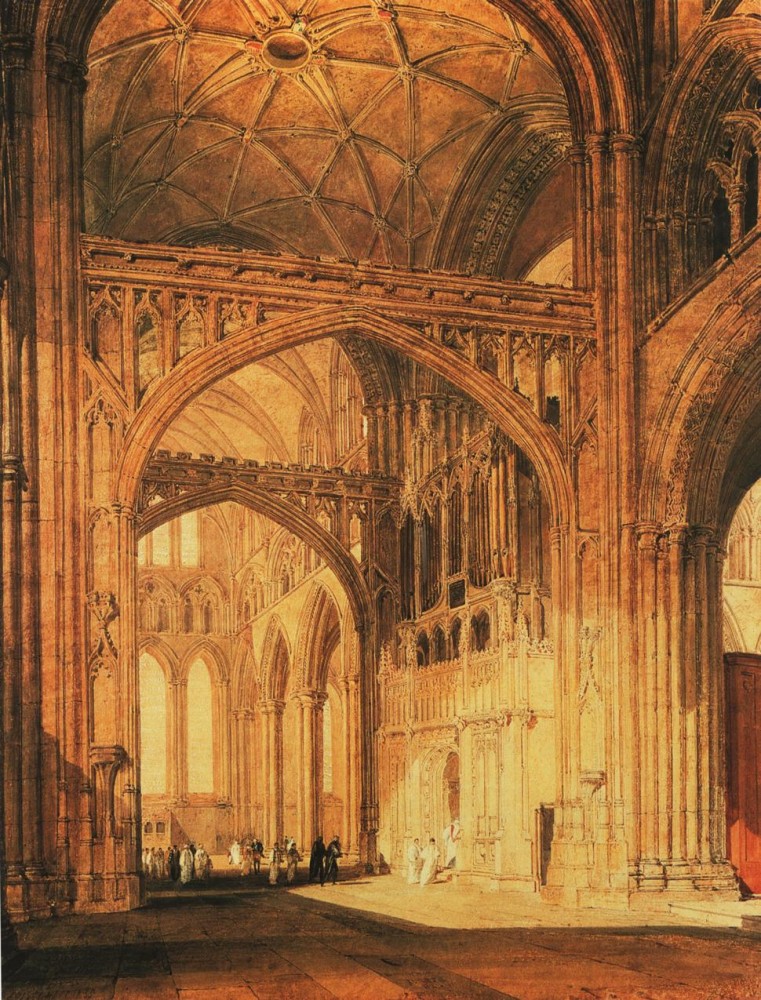 Interior of Salisbury Cathedral by Joseph Mallord William Turner