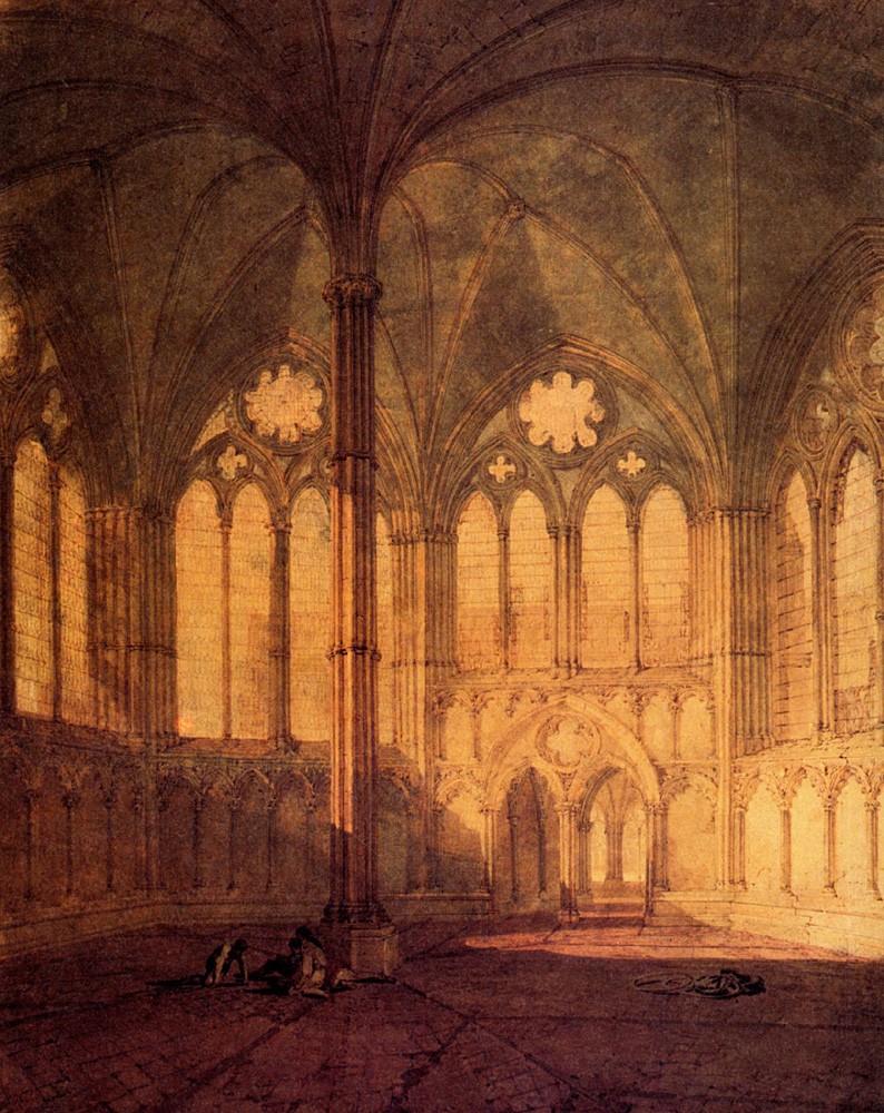 The Chapter House Salisbury Cathedral By Turner