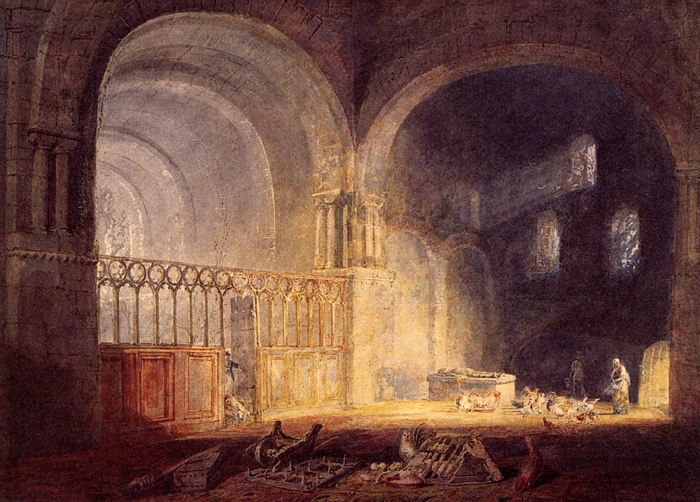 Transept of Ewenny Prijory Glamorganshire by Joseph Mallord William Turner