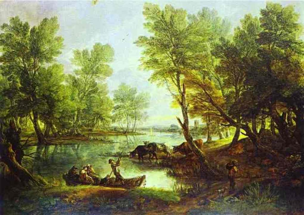 View Of The Kings Bromley On Trent Staffordshire by Thomas Gainsborough