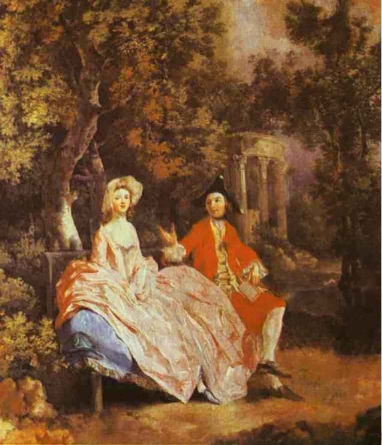 Self Portrait With His Wife Margaret by Thomas Gainsborough
