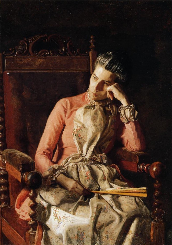 Portrait Of Amelia C Van Buren by Thomas Eakins