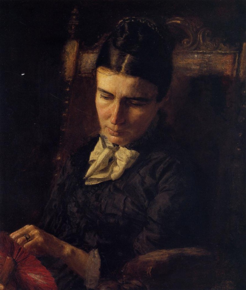 Portrait Of Sarah Ward Brinton by Thomas Eakins