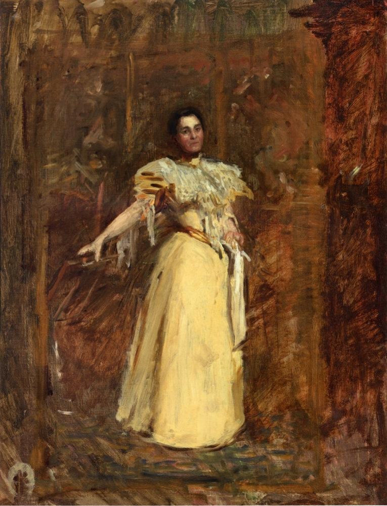 Study For The Portrait Of Miss Emily Sartain by Thomas Eakins