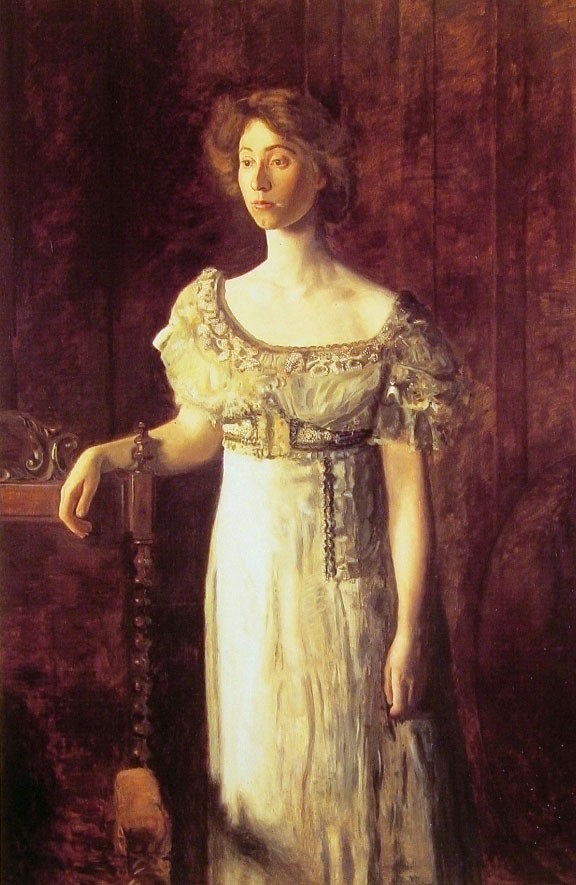 The Old Fashioned Dress-Portrait of Miss Helen Parker by Thomas Eakins