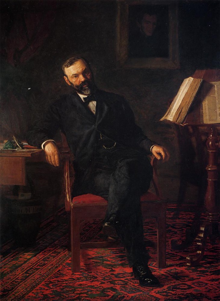 Portrait Of Dr. John H. Brinton by Thomas Eakins