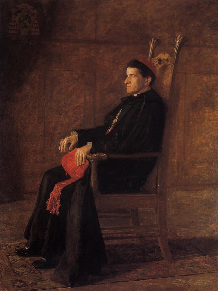 Portrait Of Sebastiano Cardinal Martinelli by Thomas Eakins