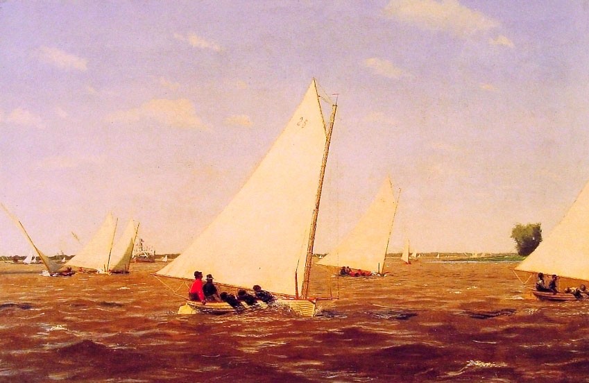 Sailboats Racing on the Deleware by Thomas Eakins