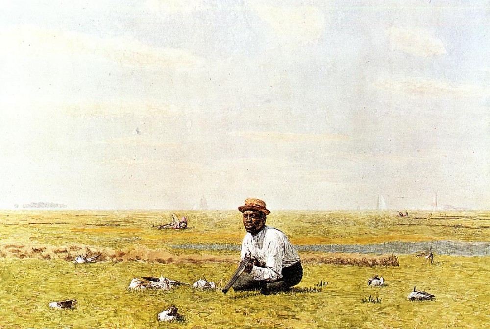 Whistling For Plover by Thomas Eakins