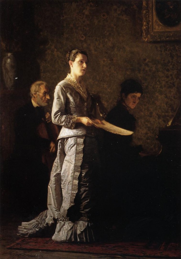 Singing A Pathetic Song by Thomas Eakins