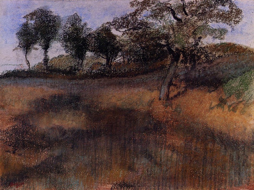Plowed Field by Edgar Degas